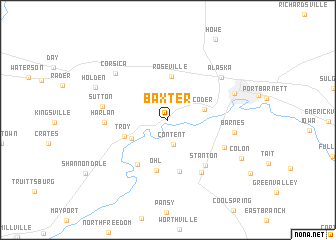 map of Baxter