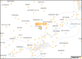 map of Baxter