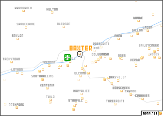 map of Baxter