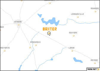 map of Baxter