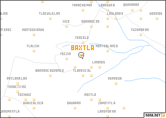 map of Baxtla