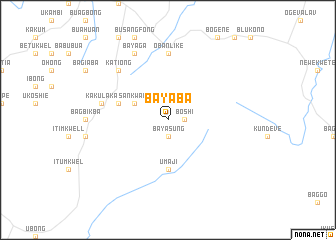 map of Bayaba