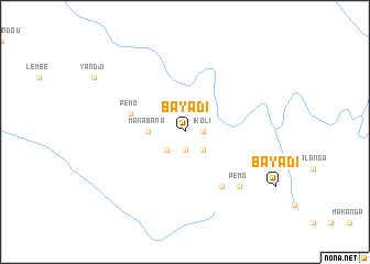 map of Bayadi