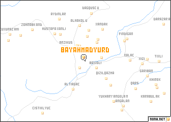 map of Bǝyǝhmǝdyurd