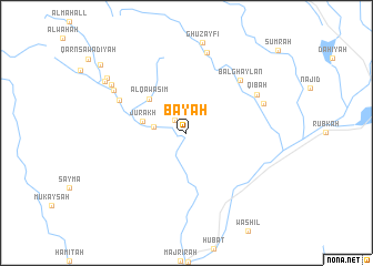 map of Bay‘ah