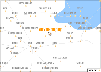 map of Bayakababa