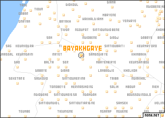 map of Bayakh Gaye