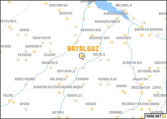 map of Bayāldūz