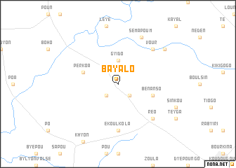 map of Bayalo