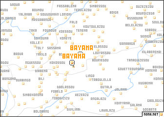 map of Bayama