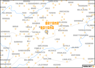 map of Bayama