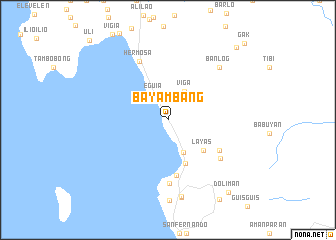 map of Bayambang