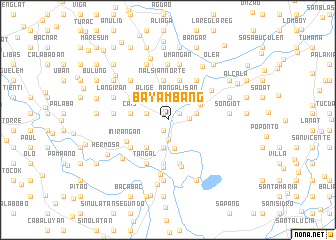 Map Of Bayambang Pangasinan Bayambang (Philippines) Map - Nona.net