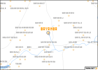 map of Bayamba