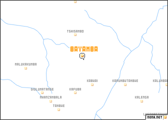 map of Bayamba