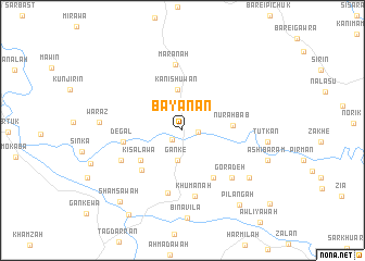 map of Bayanān