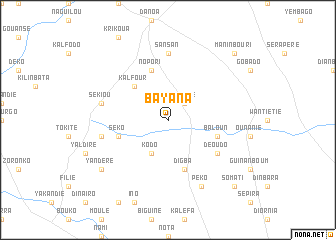 map of Bayana