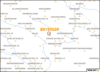 map of Bāyandor