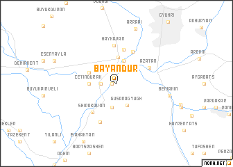 map of Bayandur