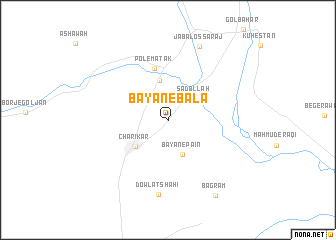 map of Bāyān-e Bālā