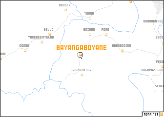 map of Bayanga-Boyane