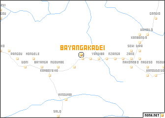 map of Bayanga Kadeï