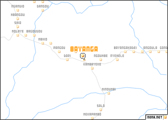 map of Bayanga