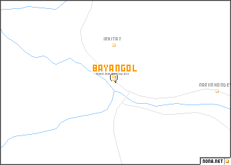 map of Bayangol