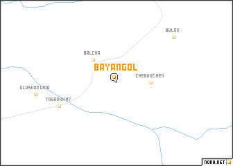 map of Bayangol