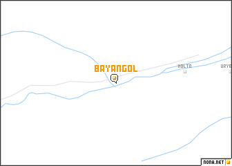 map of Bayan-Gol