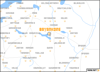 map of Bayan Koré