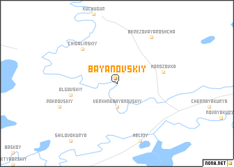 map of Bayanovskiy