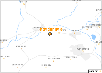 map of Bayanovsk