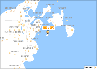 map of Bayas