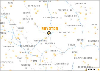 map of Bayātān