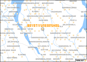 map of Bayātīyūn-e Arshad