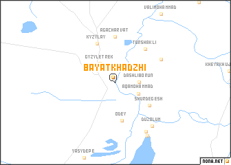 map of (( Bayat-Khadzhi ))