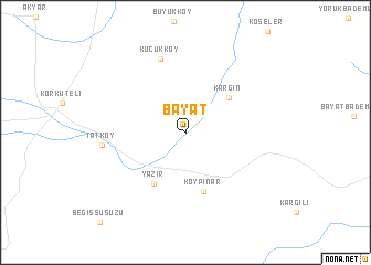 map of Bayat