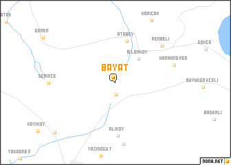 map of Bayat