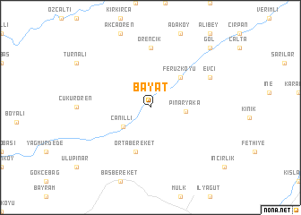 map of Bayat