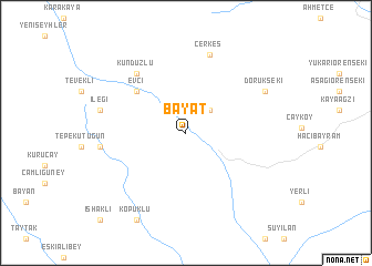 map of Bayat