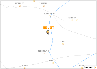 map of Bayat