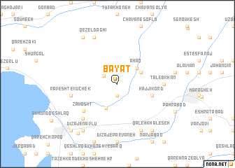 map of Bayāt