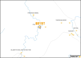 map of Bayāt