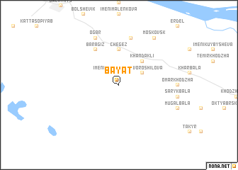 map of Bayat