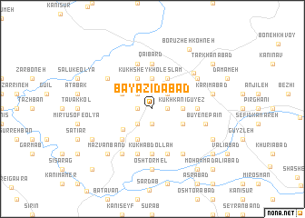 map of Bāyazīdābād