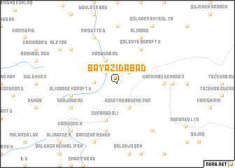 map of Bāyazīdābād