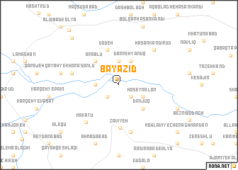 map of Bāyazīd