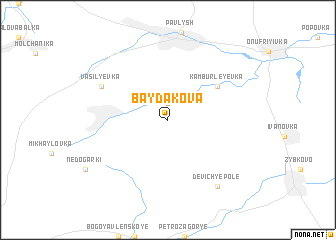 map of Baydakova