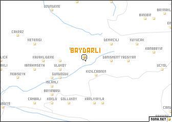 map of Baydarlı